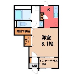 デュランダル．Westの物件間取画像